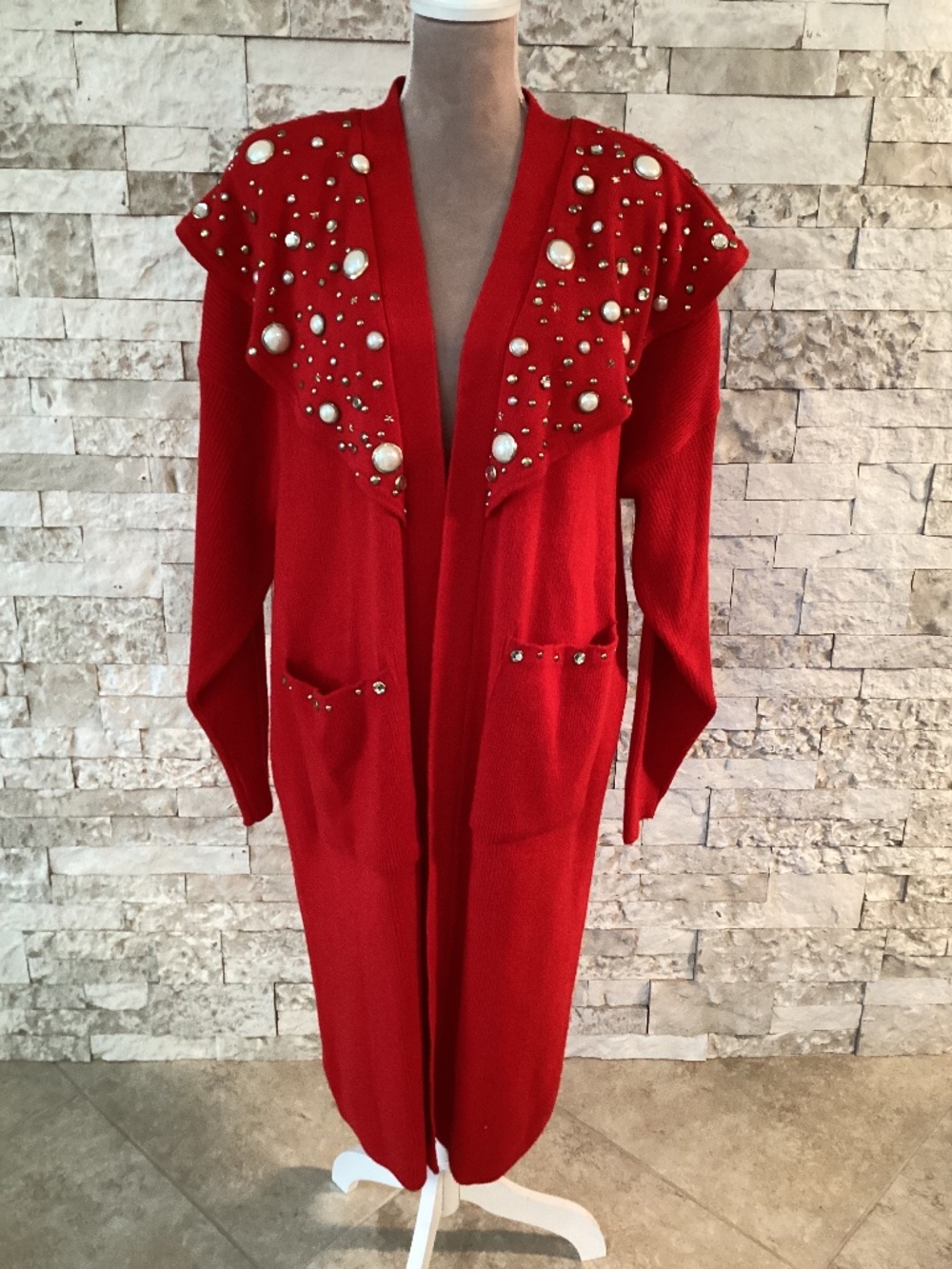 Focus USA Vintage Embellished Cardigan/Duster